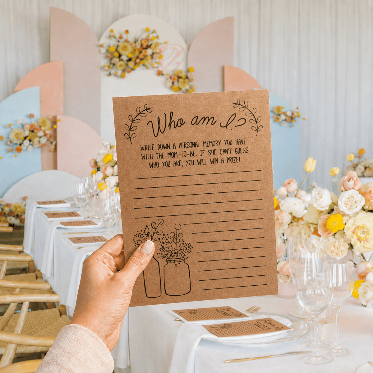 Who Am I Baby Shower Game