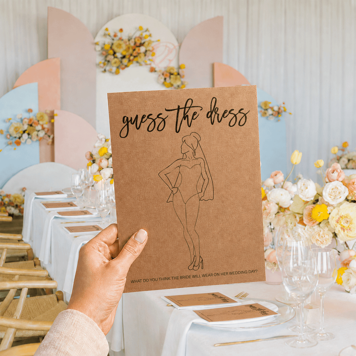 Guess the Dress Bridal Shower Game