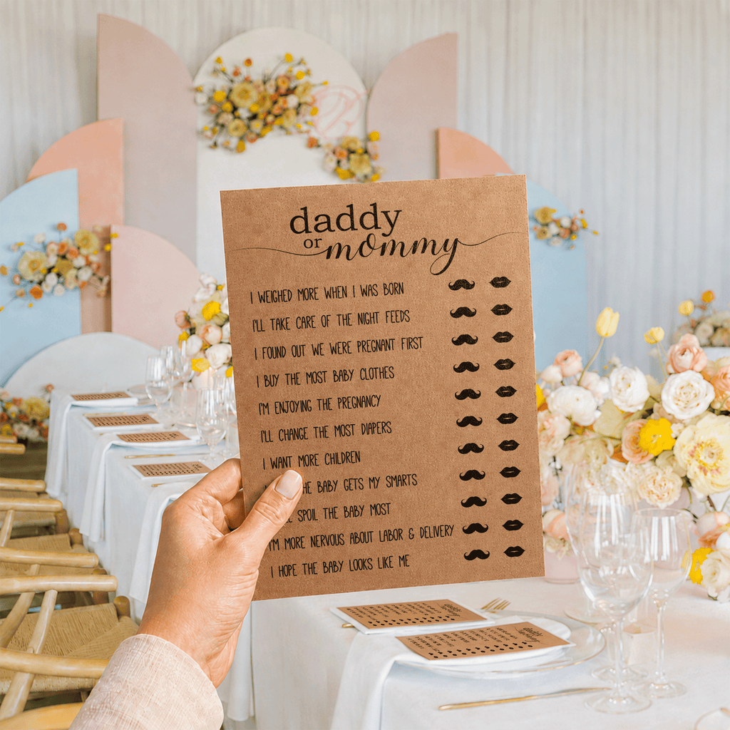 Daddy Or Mommy Baby Shower Game