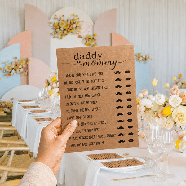 Daddy Or Mommy Baby Shower Game