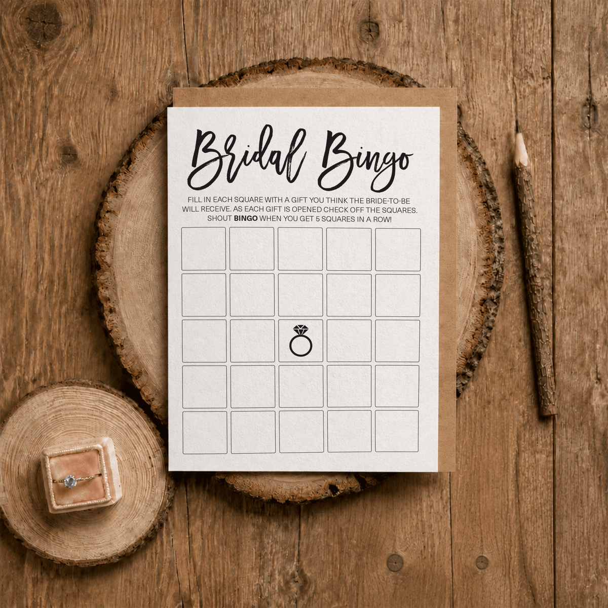 Bridal Bingo Bridal Shower Game