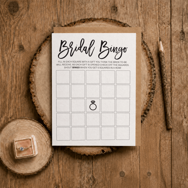 Bridal Bingo Bridal Shower Game