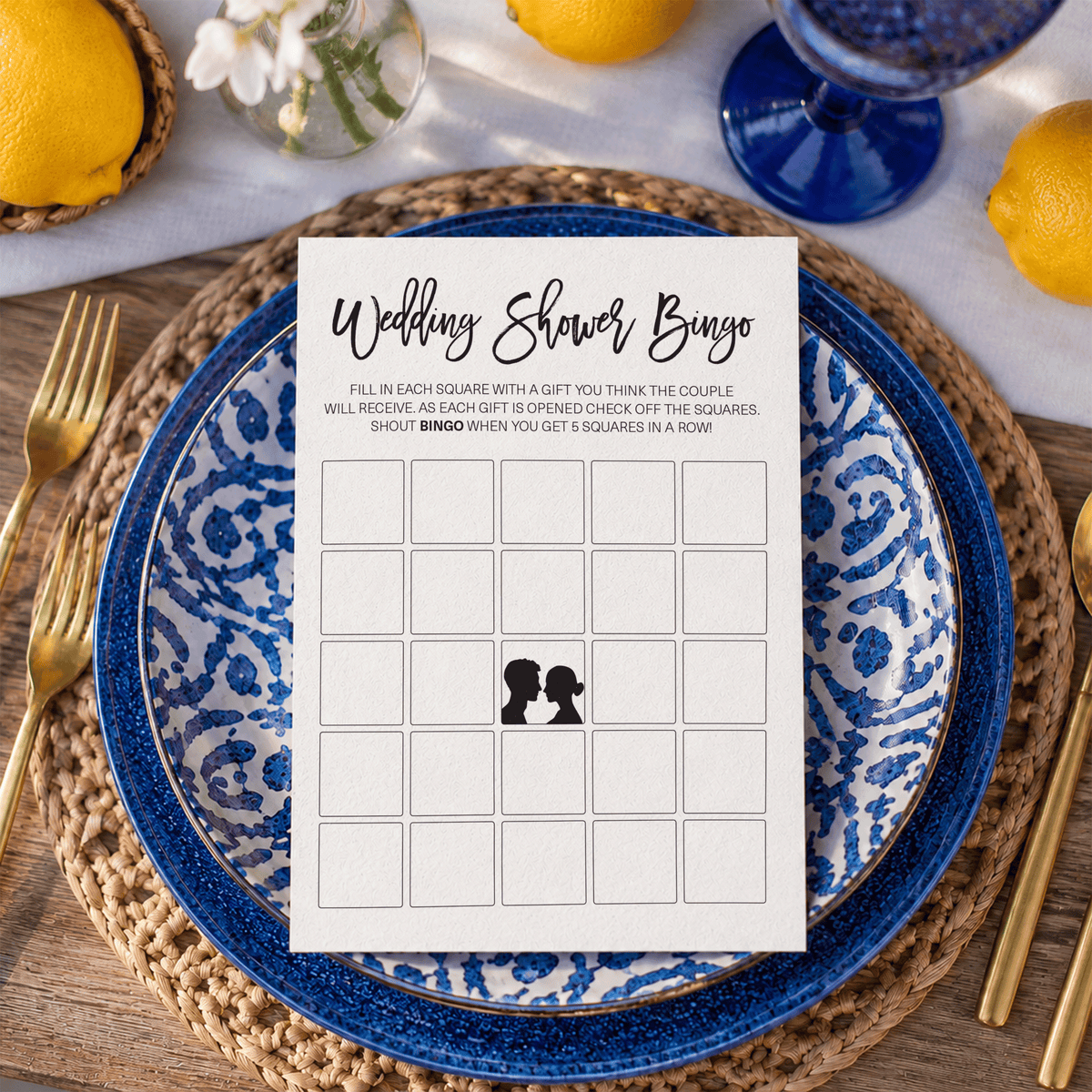 Wedding Shower Bingo - Wedding Shower Game