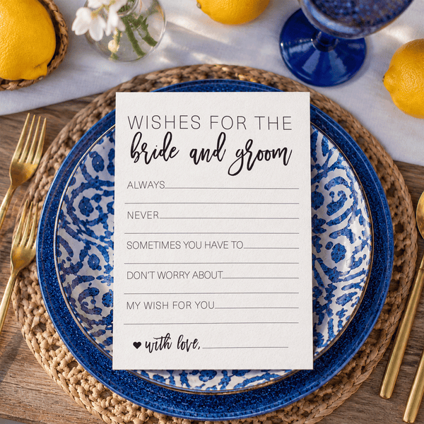 Wishes for the Bride and Groom Bridal Shower Activity