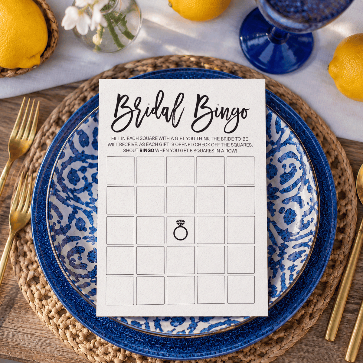 Bridal Bingo Bridal Shower Game