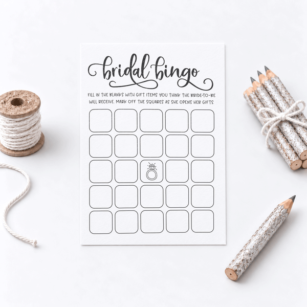 Bridal Bingo Bridal Shower Game