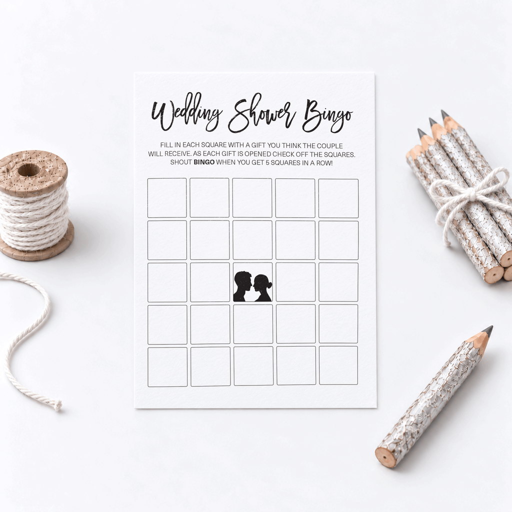 Wedding Shower Bingo - Wedding Shower Game