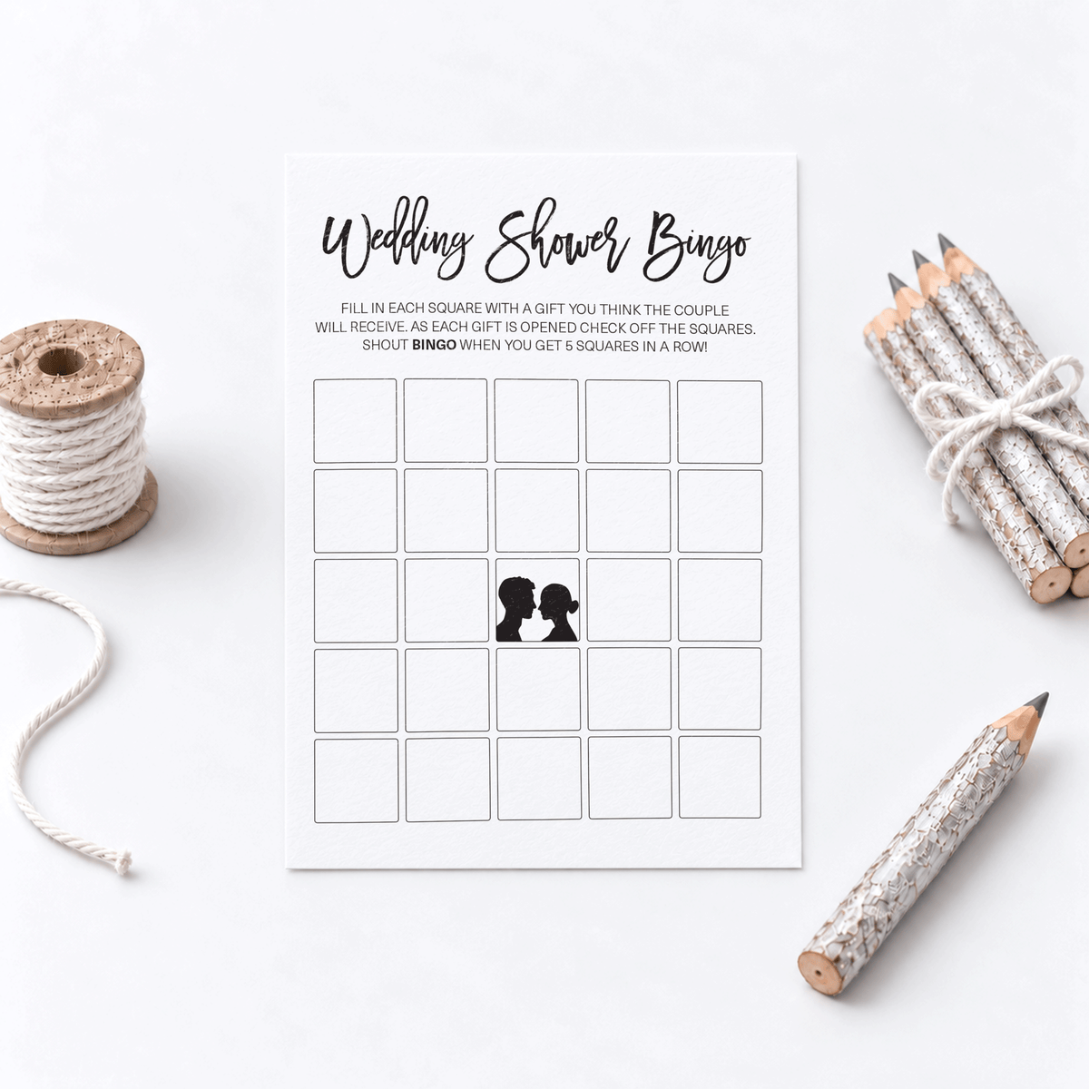 Wedding Shower Bingo - Wedding Shower Game