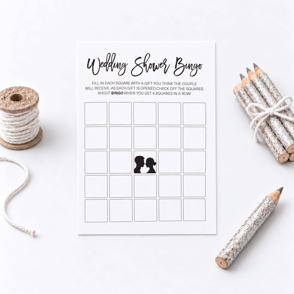 Wedding Shower Bingo - Wedding Shower Game