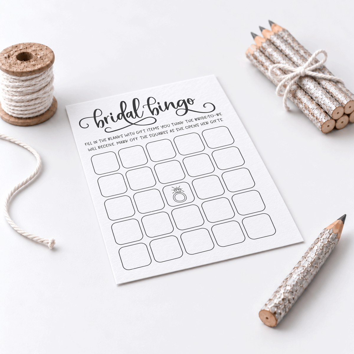 Bridal Bingo Bridal Shower Game