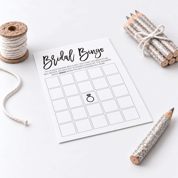 Bridal Bingo Bridal Shower Game