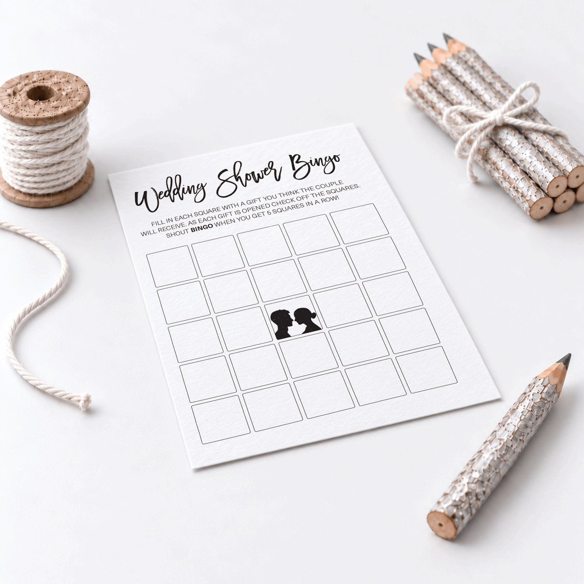 Wedding Shower Bingo - Wedding Shower Game