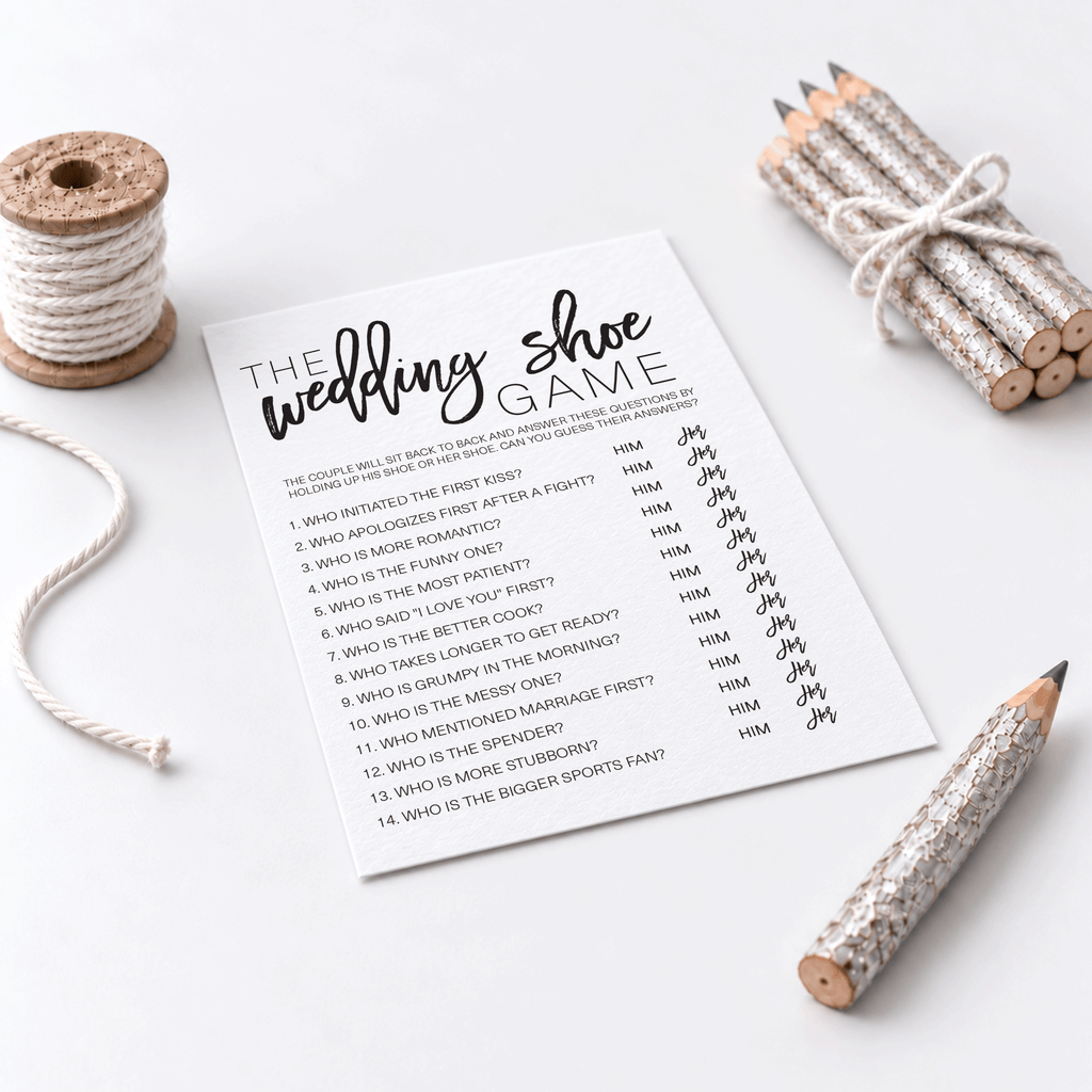 Wedding Shoe Bridal Shower Game