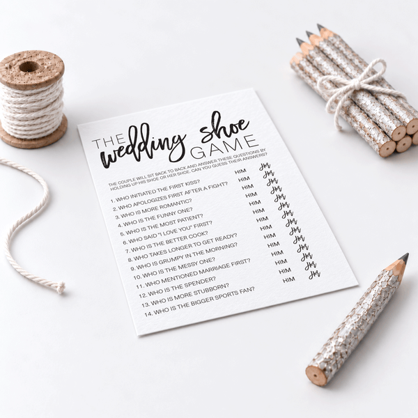 Wedding Shoe Bridal Shower Game