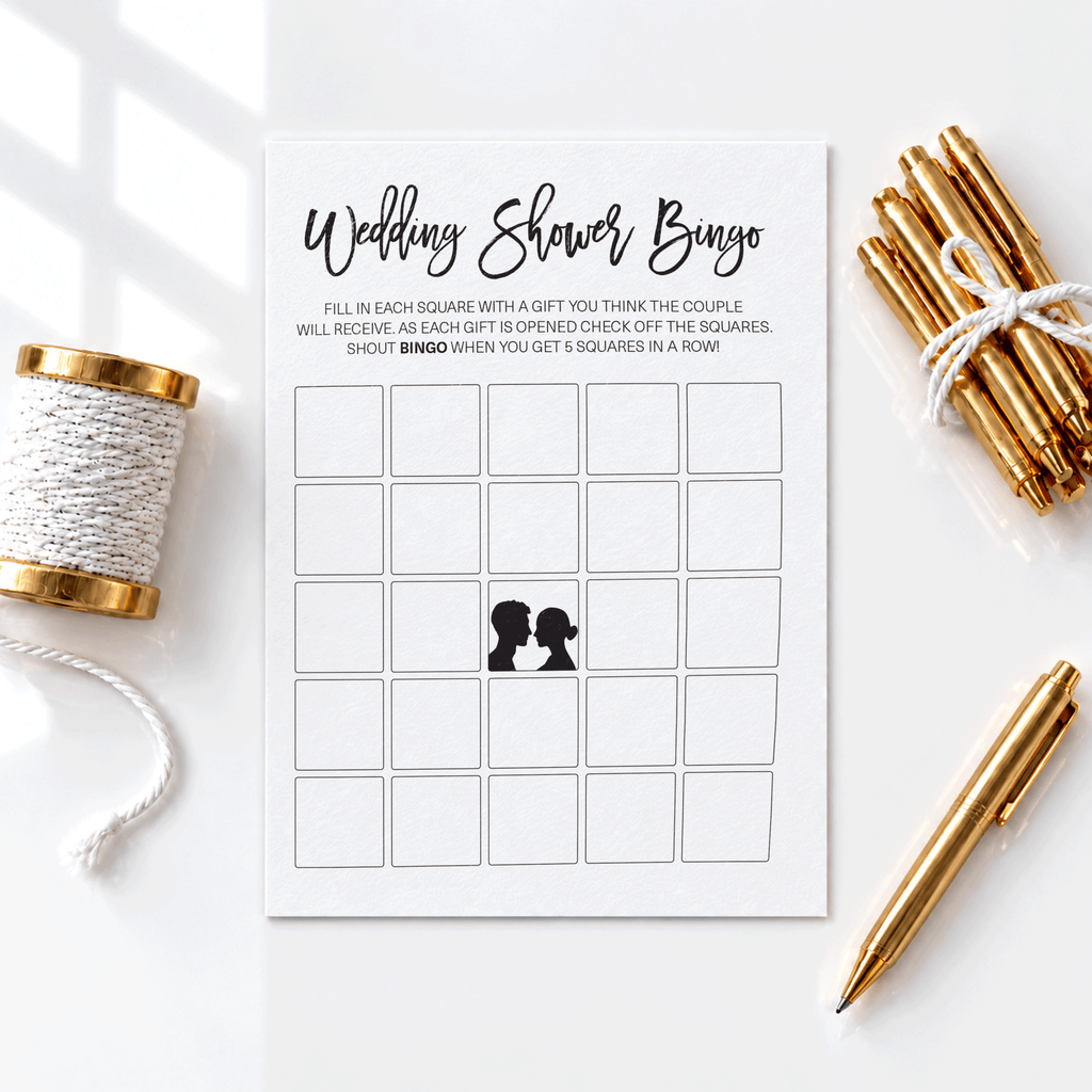 Wedding Shower Bingo - Wedding Shower Game