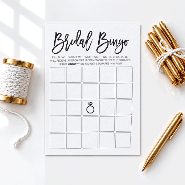 Bridal Bingo Bridal Shower Game