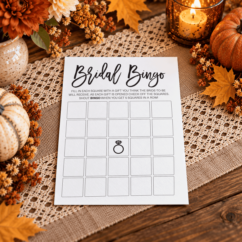 Bridal Bingo Bridal Shower Game