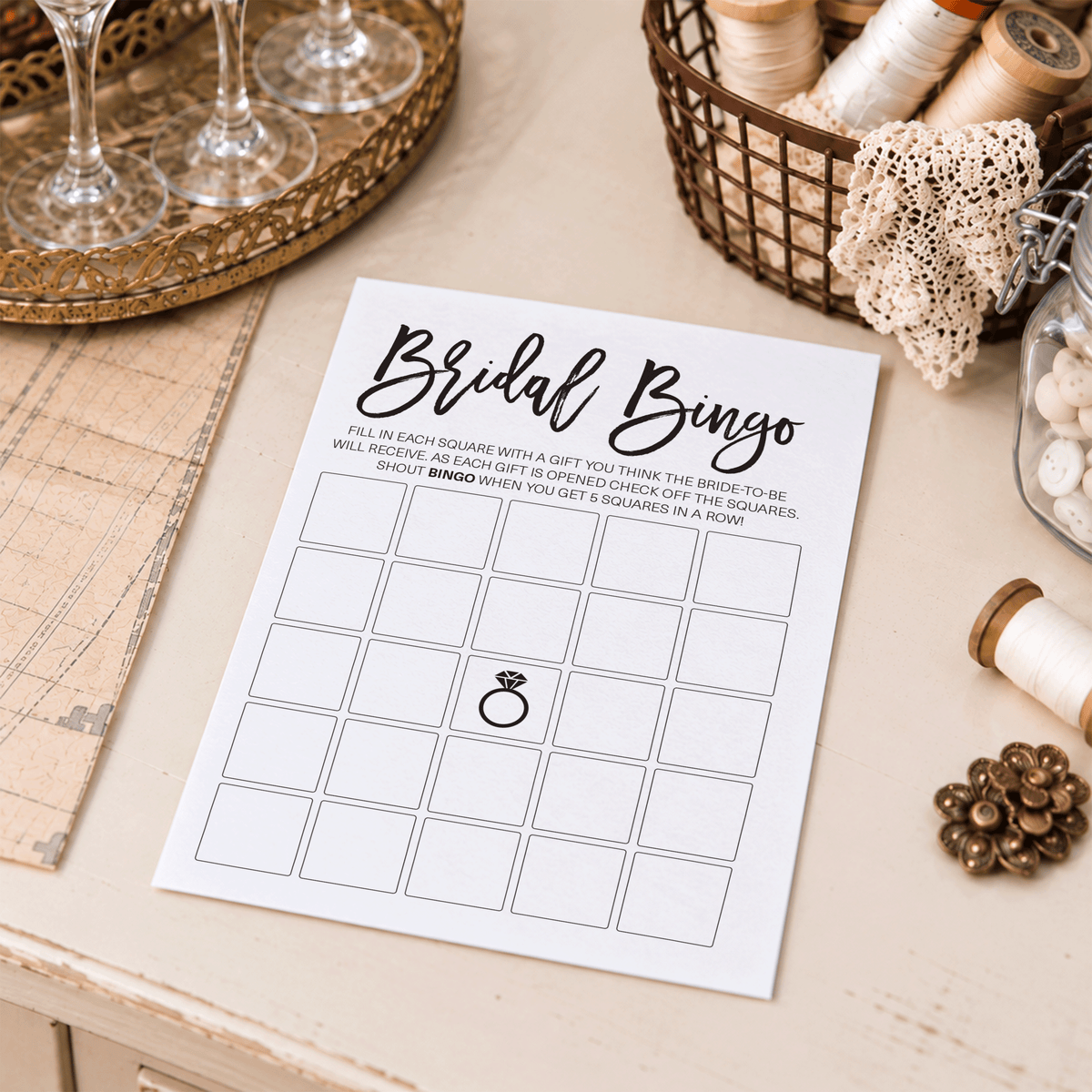 Bridal Bingo Bridal Shower Game