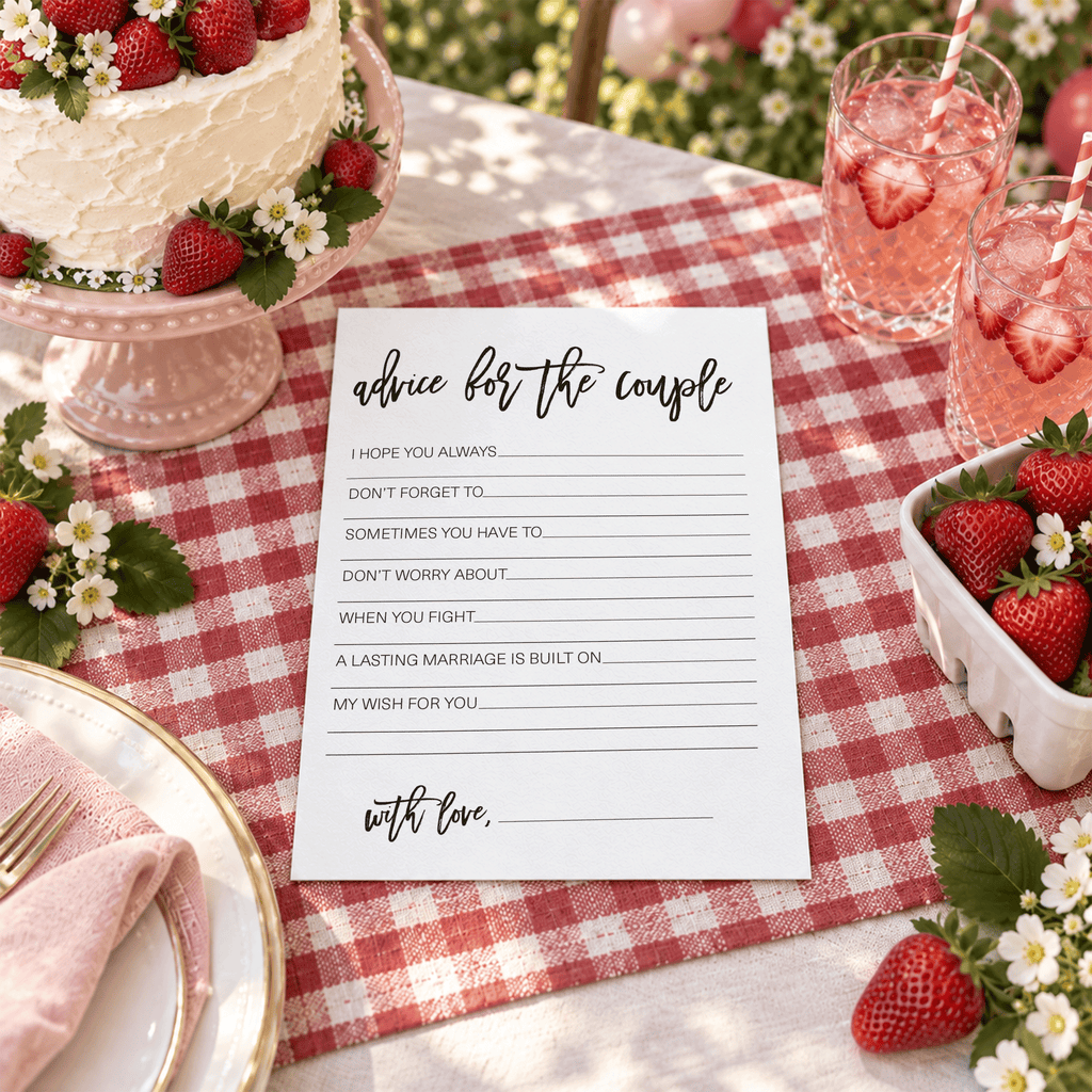 Advice for the Couple Bridal Shower Activity