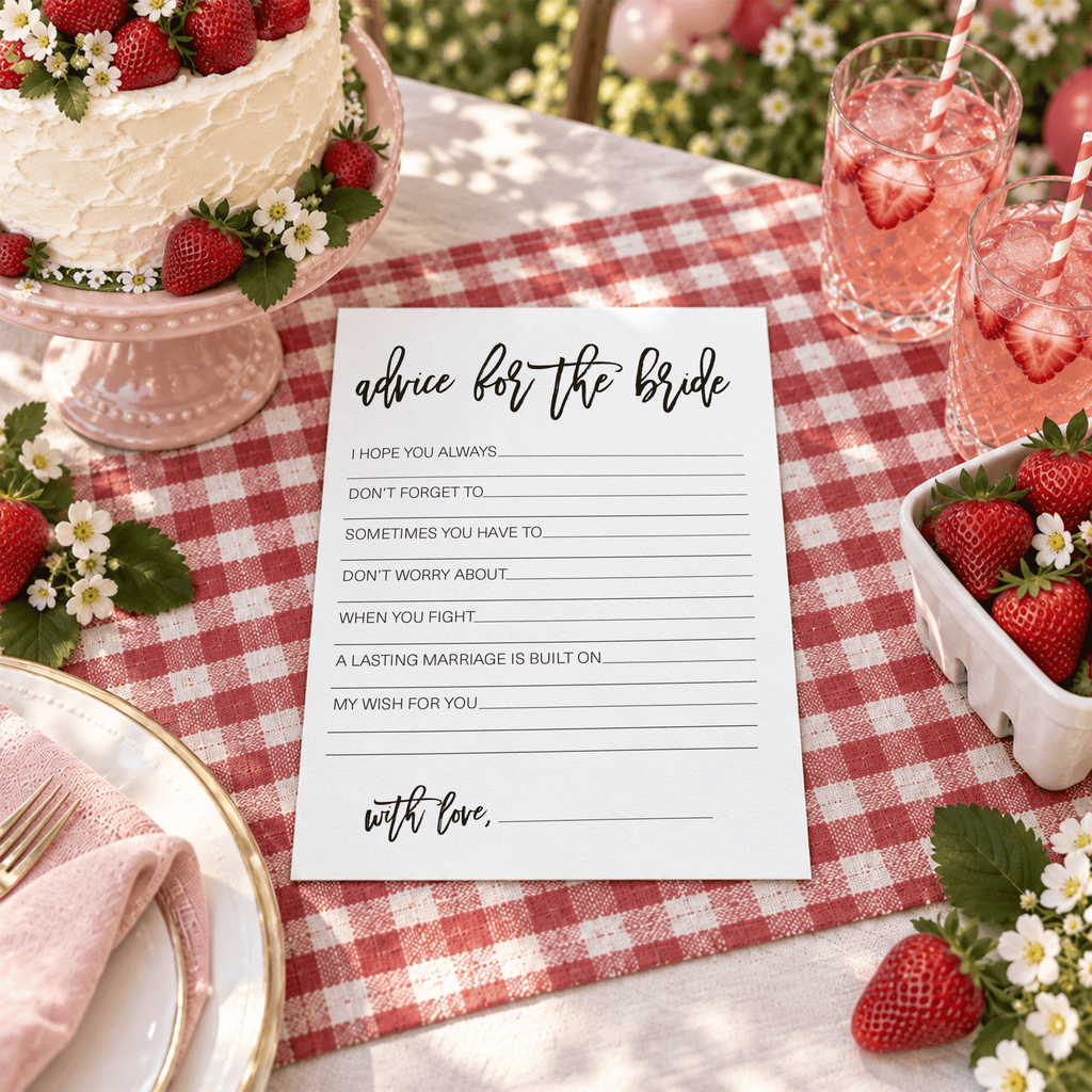 Advice for the Bride Bridal Shower Activity