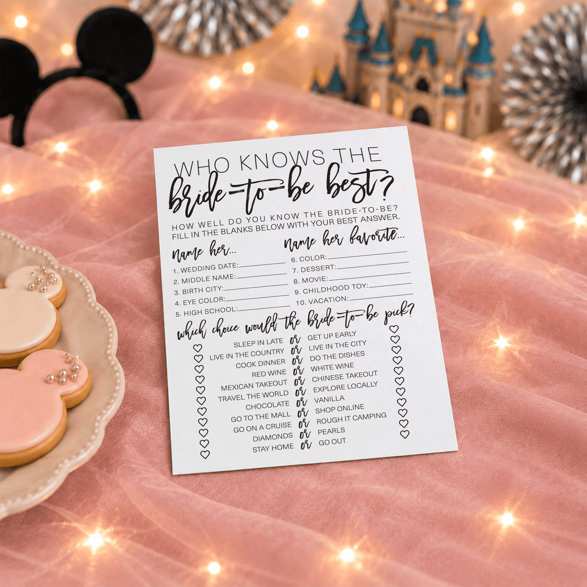 Who Knows The Bride-To-Be Best Bridal Shower Game