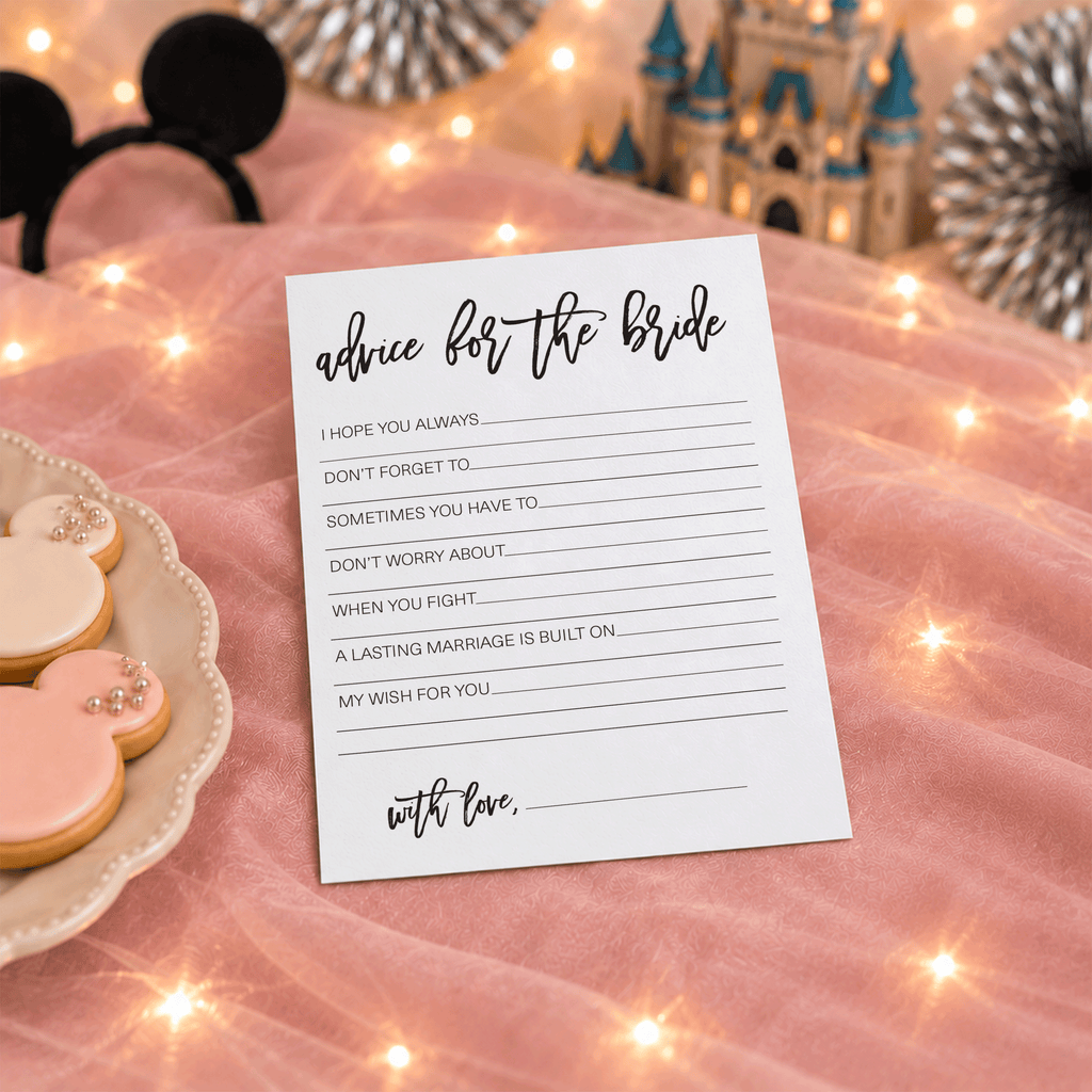Advice for the Bride Bridal Shower Activity