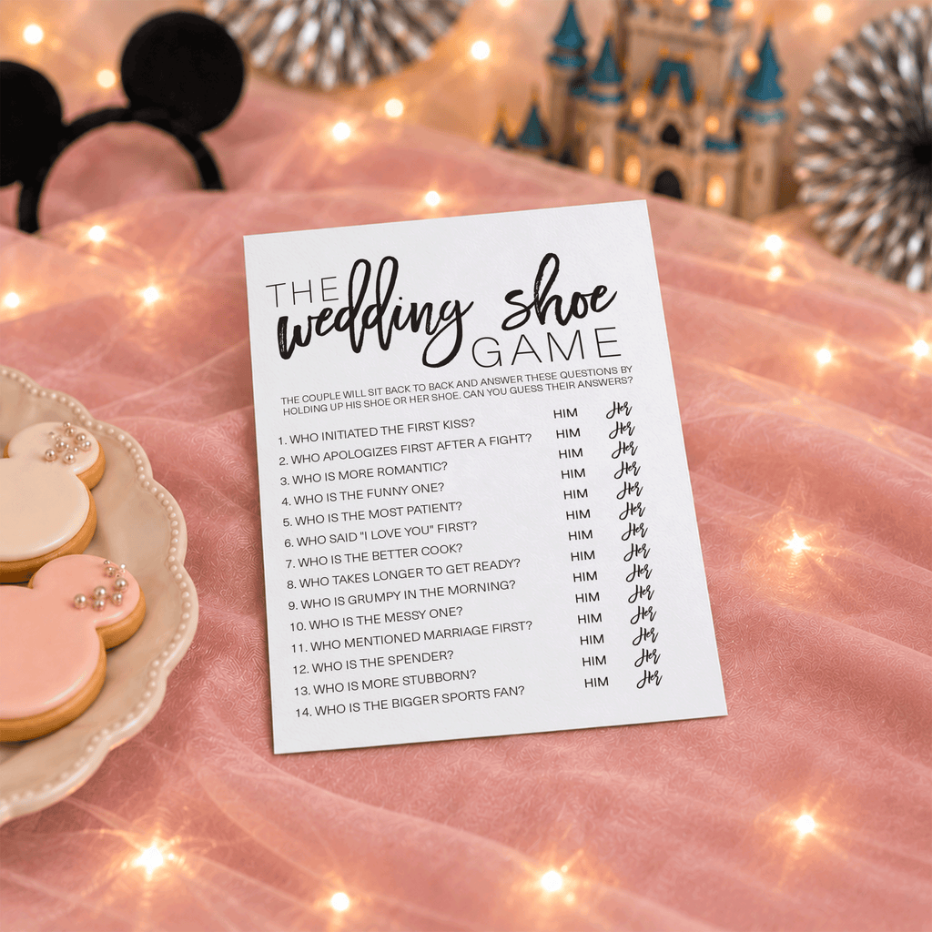 Wedding Shoe Bridal Shower Game