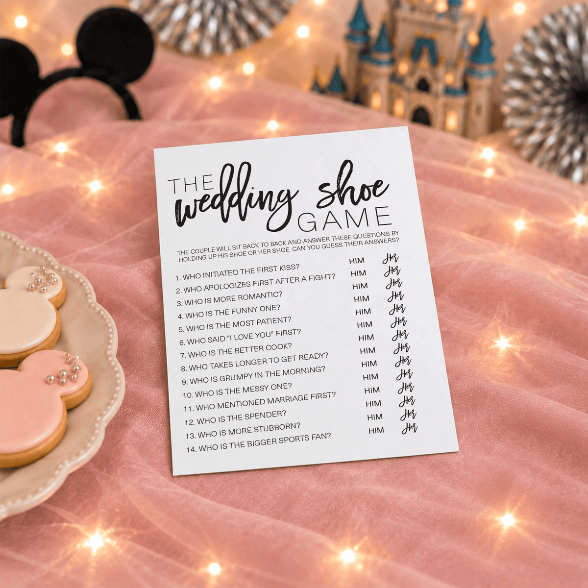 Wedding Shoe Bridal Shower Game