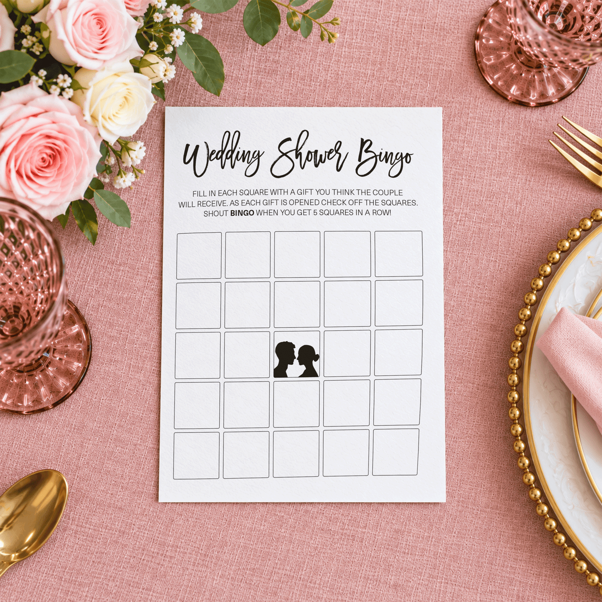 Wedding Shower Bingo - Wedding Shower Game