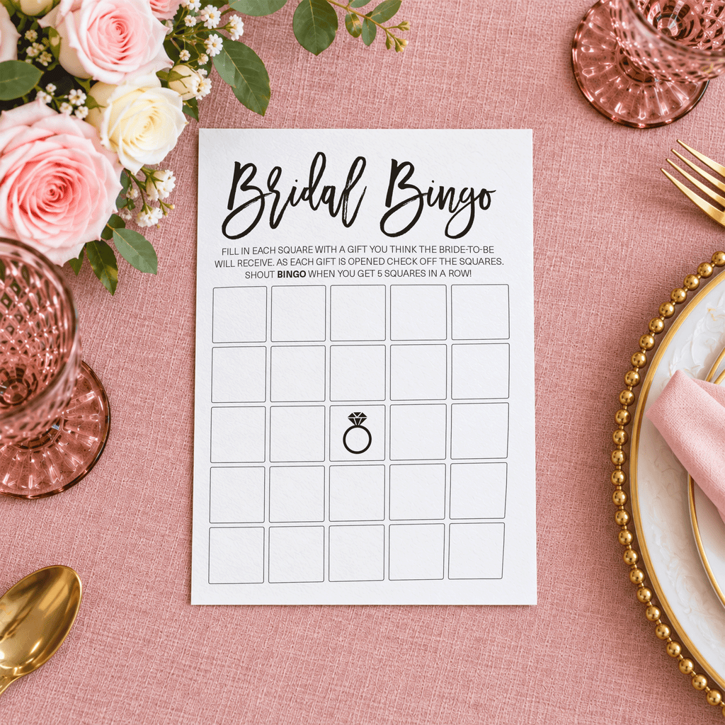 Bridal Bingo Bridal Shower Game