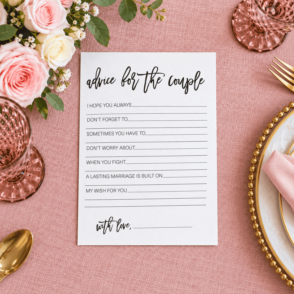 Advice for the Couple Bridal Shower Activity