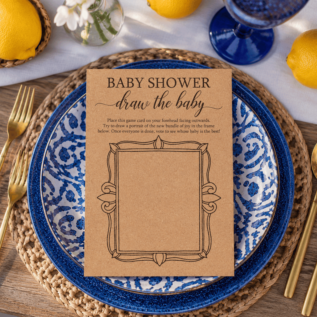 Draw the Baby - Baby Shower Game