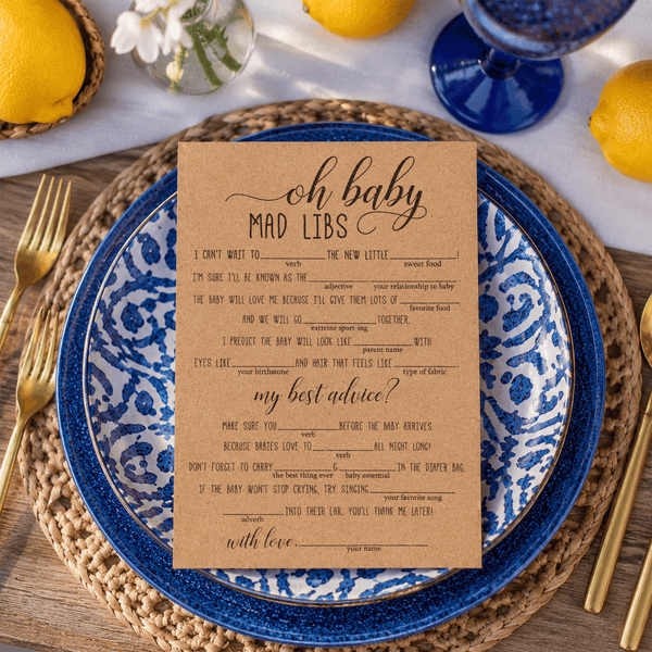 Oh Baby Mad Libs Baby Shower Game