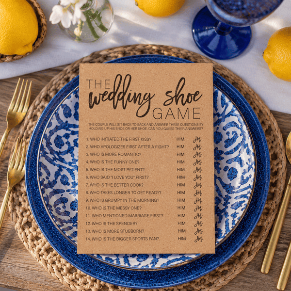 Wedding Shoe Bridal Shower Game