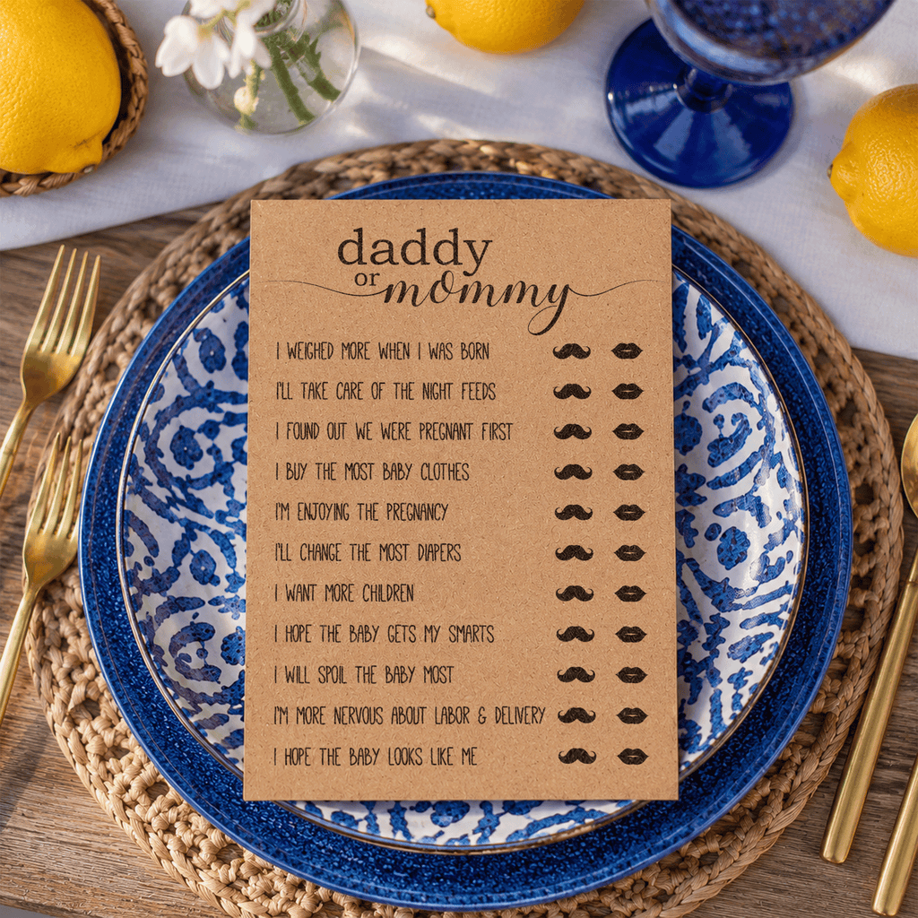 Daddy Or Mommy Baby Shower Game