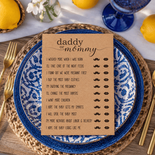 Daddy Or Mommy Baby Shower Game