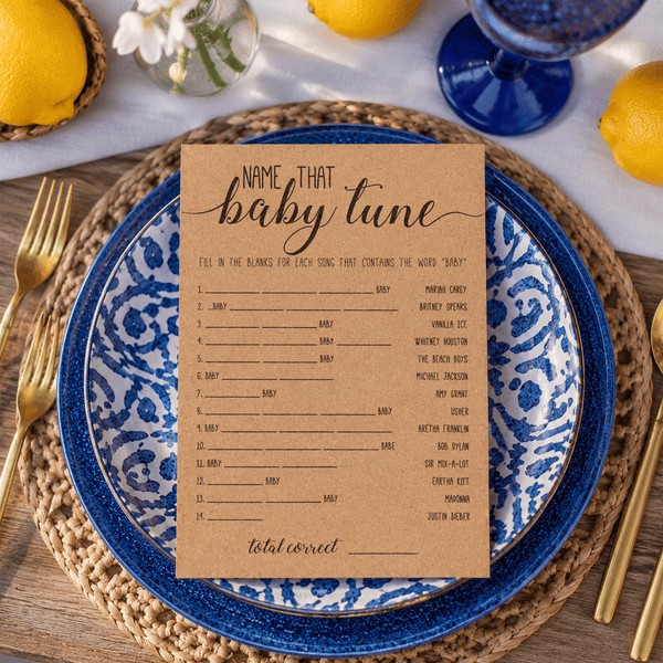Name That Baby Tune Baby Shower Game