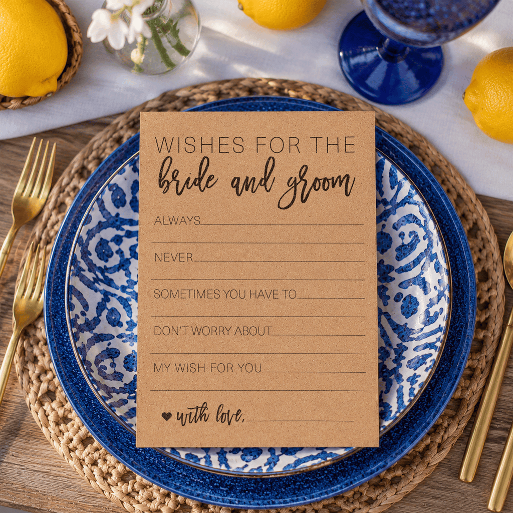 Wishes for the Bride and Groom Bridal Shower Activity