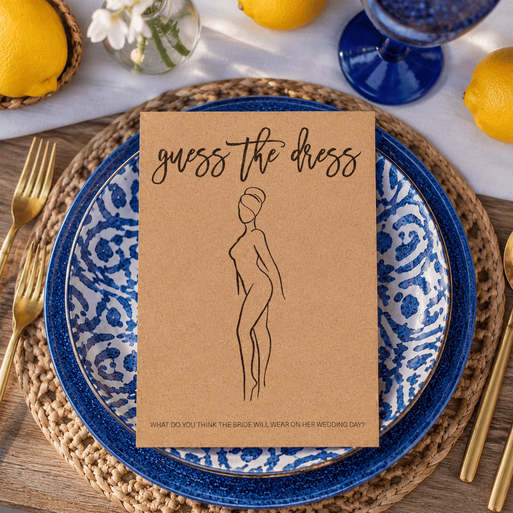 Guess the Dress Bridal Shower Game