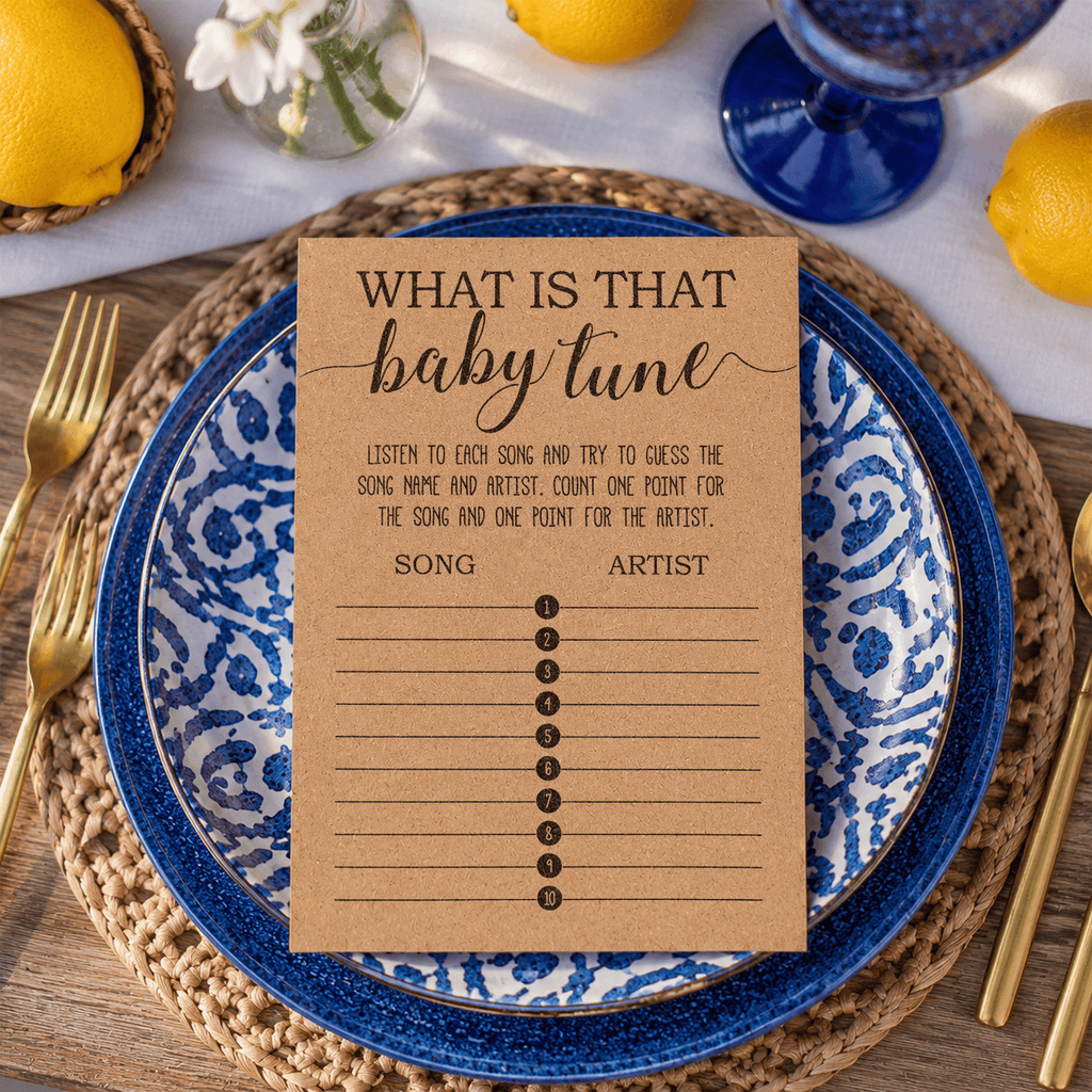 Name That Baby Tune Baby Shower Game