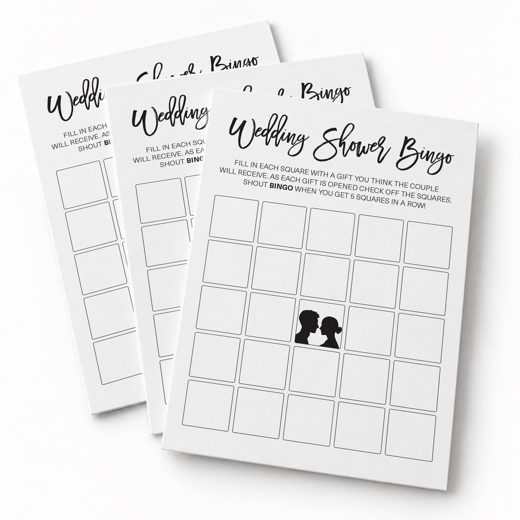 Wedding Shower Bingo - Wedding Shower Game