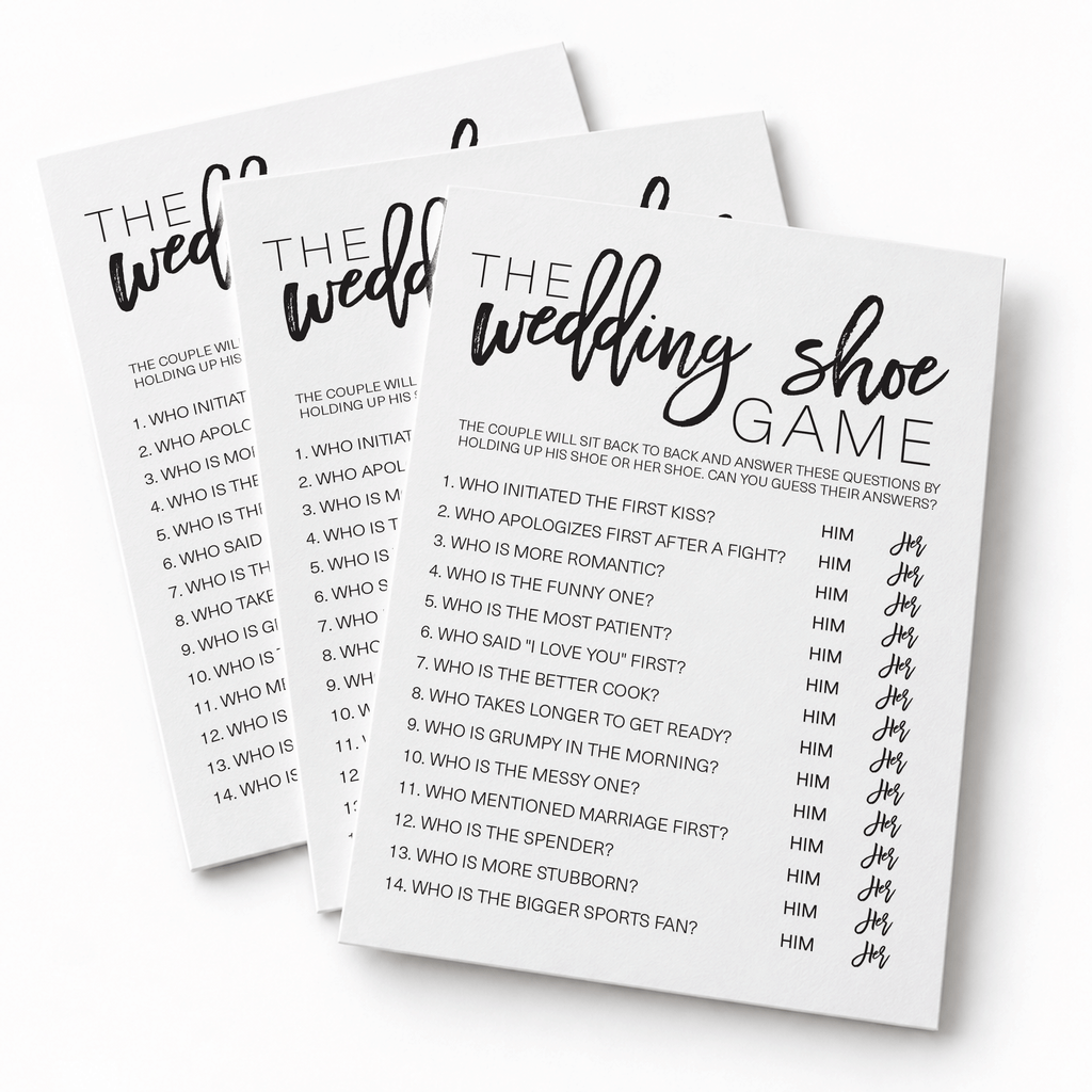 Wedding Shoe Bridal Shower Game