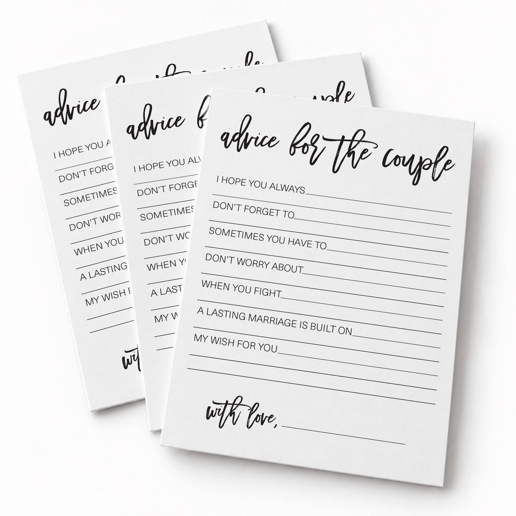 Advice for the Couple Bridal Shower Activity
