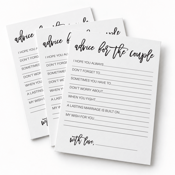 Advice for the Couple Bridal Shower Activity