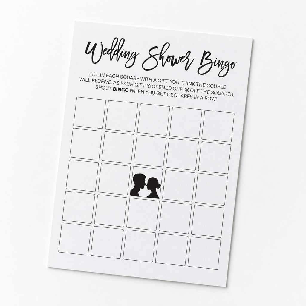 Wedding Shower Bingo - Wedding Shower Game