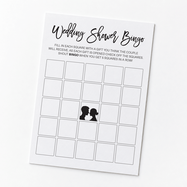 Wedding Shower Bingo - Wedding Shower Game