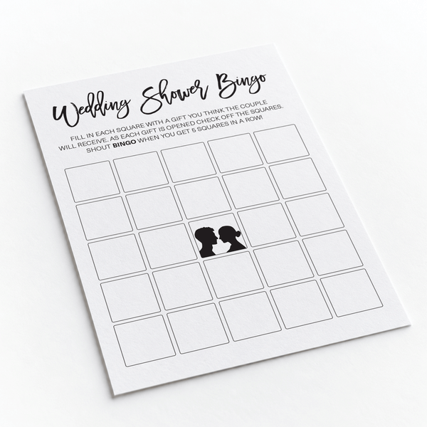 Wedding Shower Bingo - Wedding Shower Game