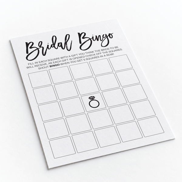 Bridal Bingo Bridal Shower Game