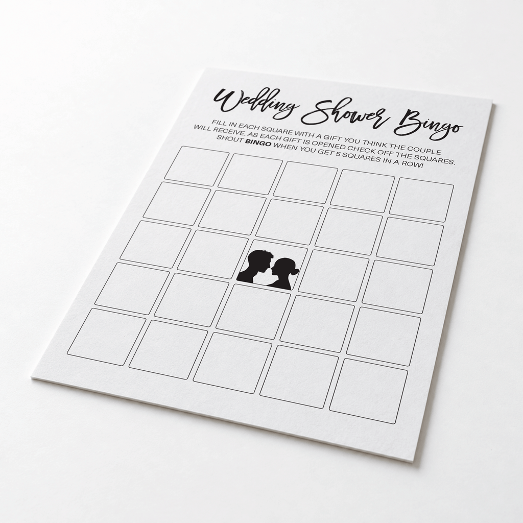 Wedding Shower Bingo - Wedding Shower Game