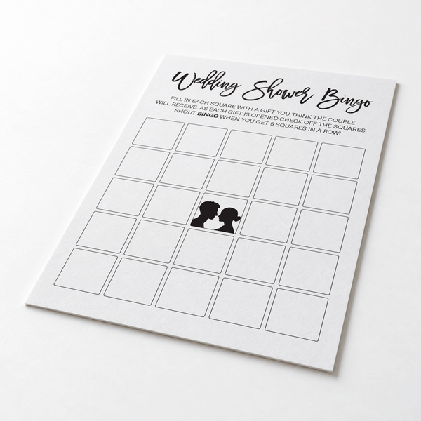 Wedding Shower Bingo - Wedding Shower Game